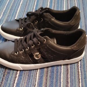 Black Sneakers with White Soles